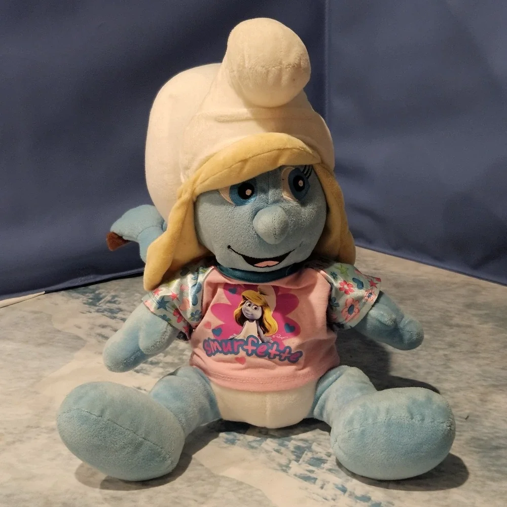 Build A Bear Smurfette Kellytoy Papa Smurf Plush Bundle Movie Stuffed Animals